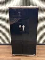 Luxe Boretti Amerikaanse Koelkast zwart hoogglans 91 cm, 200 liter of meer, Fornello Esperta, Met aparte vriezer, Zo goed als nieuw