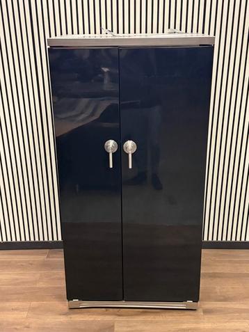 Luxe Boretti Amerikaanse Koelkast zwart hoogglans 91 cm beschikbaar voor biedingen
