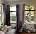 Gordijnen: Bruin/Grijs, Over- en Ondergordijnen, 8 Paar, Huis en Inrichting, Ophalen, Gebruikt, Bruin, 200 cm of meer