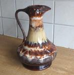 Strehla 9009 vintage vaas West-Germany druipglazuur caramel, Huis en Inrichting, Woonaccessoires | Vazen, Gebruikt, Overige kleuren