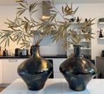 Vazen, Huis en Inrichting, 50 tot 75 cm, Zwart, Ophalen of Verzenden, Glas