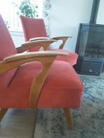 2 vintage stoelen jaren 60 eerste eigenaar, Ophalen, Gebruikt, Stof, 50 tot 75 cm