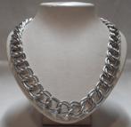 Zilveren zware Buddha To Buddha schakel ketting nr.507, Verzenden, Zo goed als nieuw, Zilver, Zilver