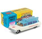 Cadillac Superior Ambulance WIT / BLAUW 1/43 CORGI NEW R 437, Verzenden, Nieuw, Auto, Corgi