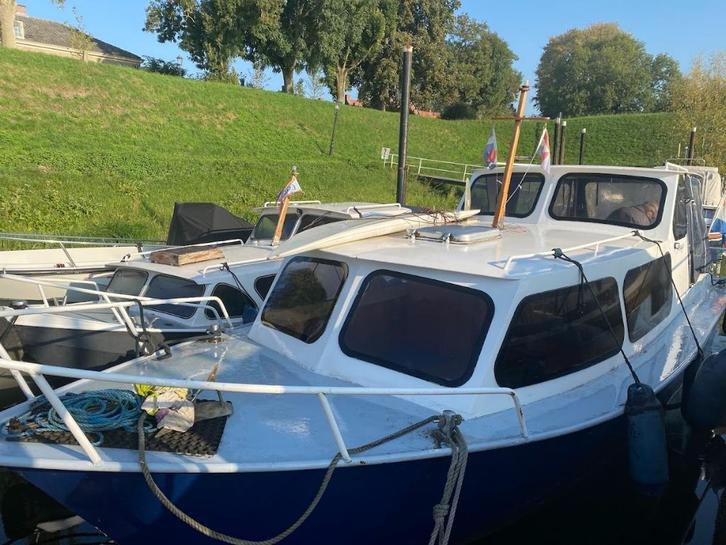 kajuitboot cascaruda 820, Watersport en Boten, Motorboten en Motorjachten, Gebruikt, Staal, 6 tot 9 meter, Diesel, Binnenboordmotor