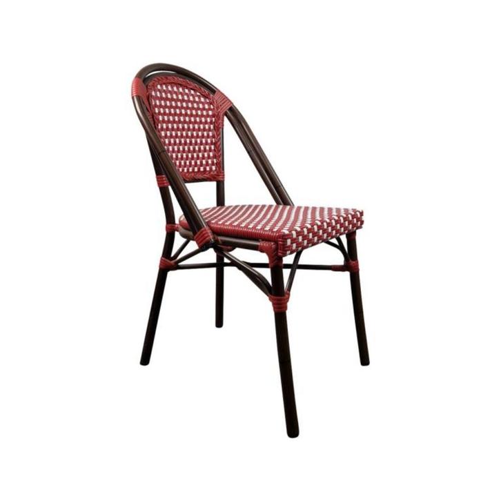 Franse bistro terras stoel, Wicker parijs terrasstoelen  630, Tuin en Terras, Overige Tuin en Terras, Nieuw, Ophalen of Verzenden