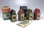 Coronet Midget Camera's 4 kleuren Bakeliet (1930's) + Doosje, Ophalen of Verzenden, Voor 1940, Fototoestel