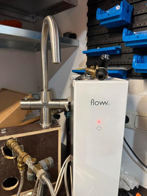 Flow heetwater kraan met goede boiler., Doe-het-zelf en Verbouw, Geisers en Boilers, Zo goed als nieuw, Boiler, Minder dan 20 liter