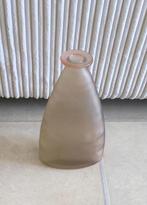 retro licht-roze ovale vaas vazen frosted /matglas e.a. vaas, Huis en Inrichting, Woonaccessoires | Vazen, Overige kleuren, Ophalen of Verzenden