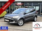 Ford Kuga 1.5 EcoBoost Titanium 150pk half leder cruisecont., 4 cilinders, Leder en Stof, Bedrijf, Handgeschakeld