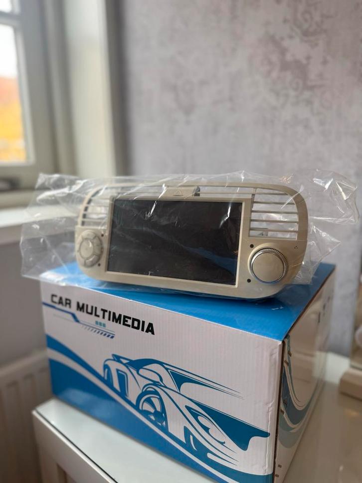 Fiat 500 CarPlay Beige, Auto diversen, Autoradio's, Nieuw, Ophalen of Verzenden