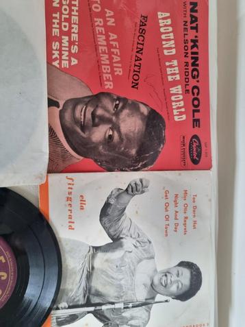 Nat King Cole/ Ella Fitzgerald , EP,s en singel zie foto,s beschikbaar voor biedingen