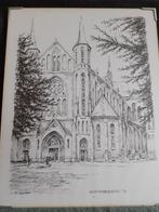 Mooie tekening Besterdse kerk, Antiek en Kunst, Ophalen of Verzenden