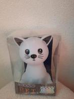 LED Glowing Pet Poes Nachtlampje Changing Colour, Ophalen of Verzenden, Gebruikt