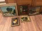 6 verschillende schilderij/schilderijen, Ophalen