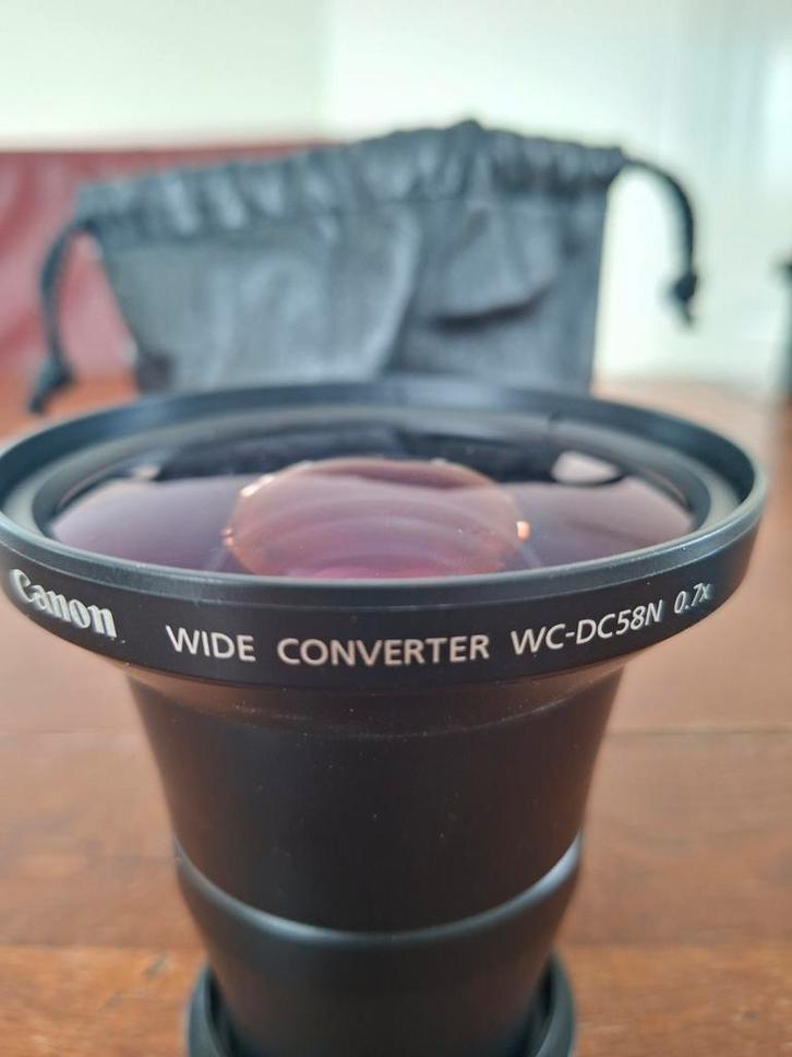 Canon Wide Converter WC-DC58N 0.7x Lens, Audio, Tv en Foto, Fotografie | Lenzen en Objectieven, Gebruikt, Groothoeklens, Ophalen of Verzenden