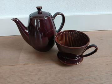 Koffiepot met deksel en filter beschikbaar voor biedingen