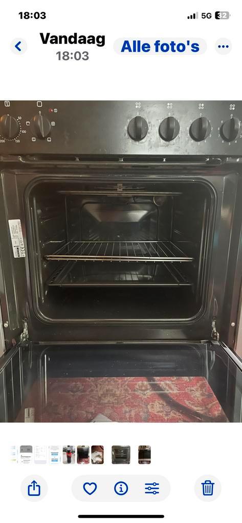 Udden electr. fornuis met oven, Witgoed en Apparatuur, Ovens, Zo goed als nieuw, Vrijstaand, 45 tot 60 cm, 60 cm of meer, Ophalen of Verzenden