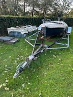 Oude zeilboot op dito trailer., Watersport en Boten, Ophalen, Gebruikt, Overige typen, Zeilboot