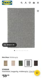 IKEA Stoense - Grijze vloerkleed 133x195 cm, 100 tot 150 cm, Ophalen of Verzenden, Zo goed als nieuw, 150 tot 200 cm