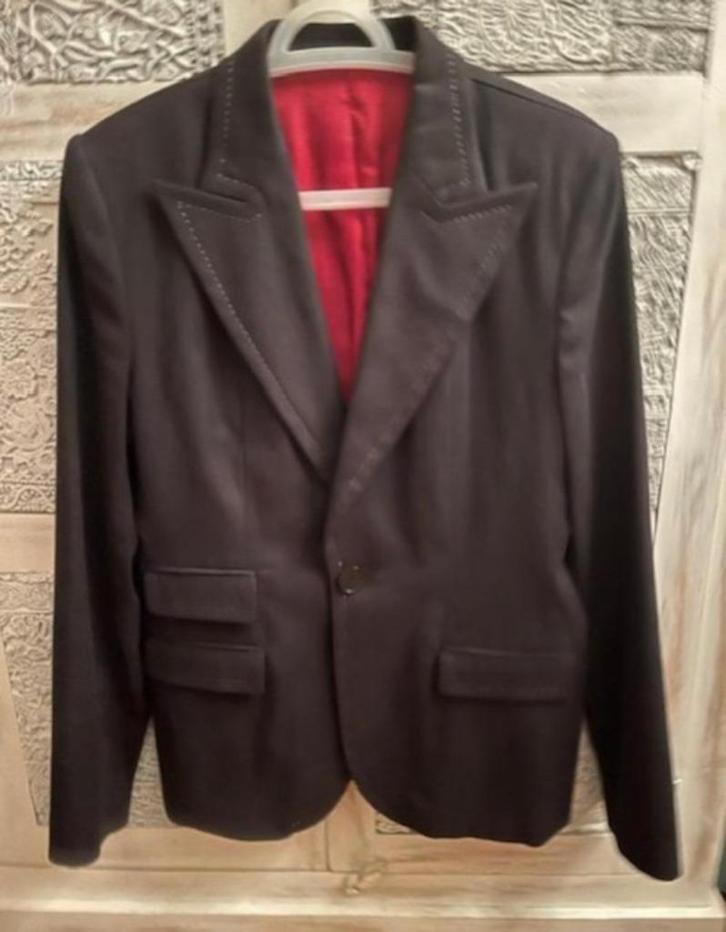 ZGAN !!! Kolbert Hans Ubbink zwart met lichte streep maat 42, Kleding | Dames, Jasjes, Kostuums en Pakken, Zo goed als nieuw, Jasje