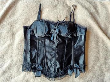 NIEUW victoriaans Korset zwart Taille 85/95 Cm beschikbaar voor biedingen