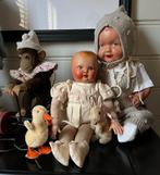 Antiek popje stro gevuld, Ophalen of Verzenden, Gebruikt