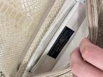BORSE IN PELLE Italiaanse leren handtas slangenleer ketting, Schoudertasje, Beige, Ophalen of Verzenden, Zo goed als nieuw