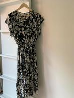 Guts en Gusto maxi midi jurk zwart wit creme roze bloem mt M, Kleding | Dames, Jurken, Maat 38/40 (M), Guts & Gusto, Zwart, Ophalen of Verzenden