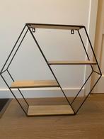 Wandrek Hexagon industrieel, Huis en Inrichting, Woonaccessoires | Wandplanken en Boekenplanken, Ophalen, Zo goed als nieuw