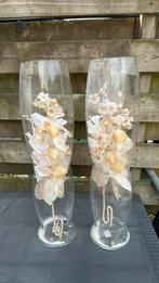 Glazen vazen met decoratie, Overige kleuren, Ophalen of Verzenden, Minder dan 50 cm, Glas