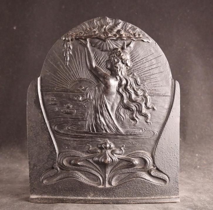 Antieke Art Nouveau reliëfplaquette, Antiek en Kunst, Antiek | Overige Antiek, Ophalen of Verzenden