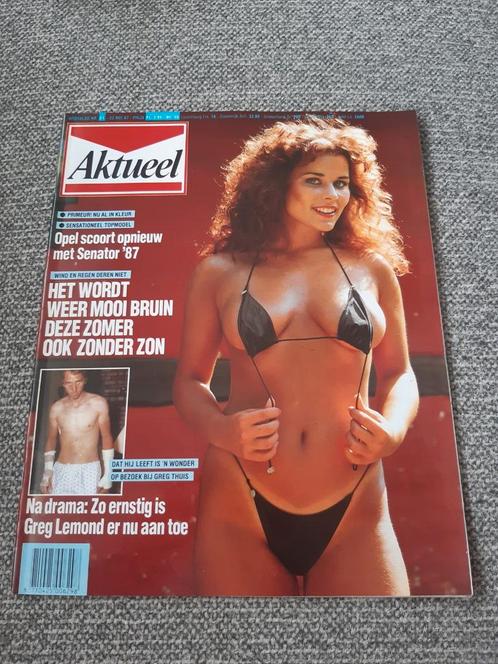 21.Aktueel 1987. Greg Lemond. Rocky. Frans Weisz. Jim Bakker, Verzamelen, Tijdschriften, Kranten en Knipsels, Tijdschrift, 1980 tot heden