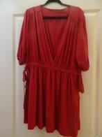 Yoek tuniek rood met V-hals 54/56, Kleding | Dames, Yoek, Verzenden, Blouse of Tuniek, Zo goed als nieuw