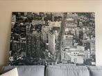 Zwart wit city canvas 200cm bij 140cm, Ophalen