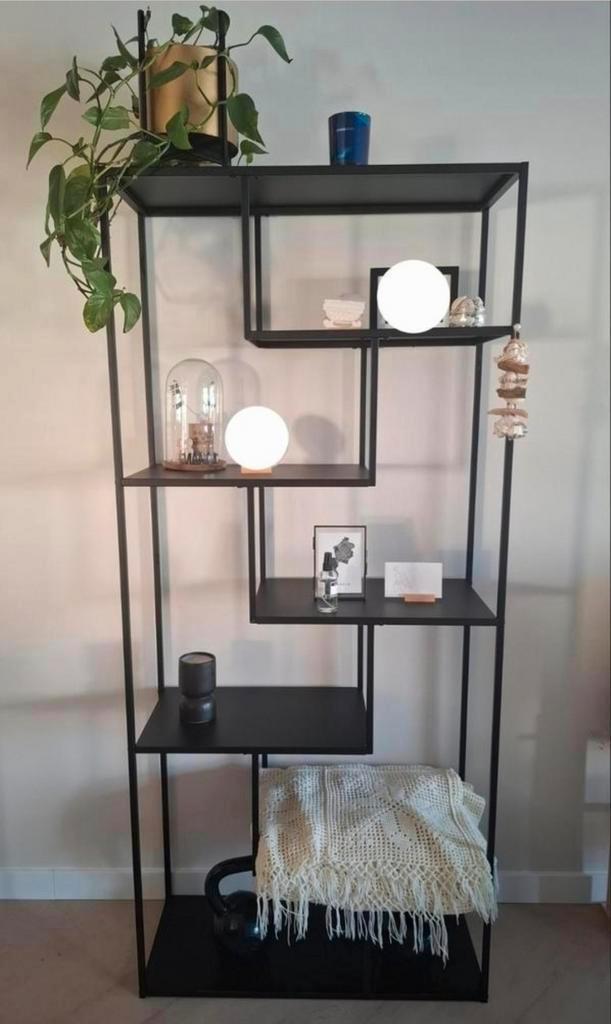 Metalen vakkenkast - 190x85x35 cm, Huis en Inrichting, Kasten | Boekenkasten, Gebruikt, 50 tot 100 cm, 150 tot 200 cm, 25 tot 50 cm