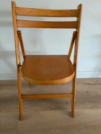 Houten klapstoel uit de jaren 80, Huis en Inrichting, Stoelen, Ophalen, Zo goed als nieuw, Bruin, Eén