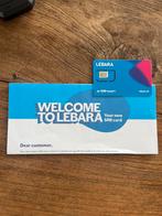 Lebara sim kaart nieuw met 20 euro beltegoed, Telecommunicatie, Prepaidkaarten en Simkaarten, Ophalen of Verzenden, Nieuw, Overige providers