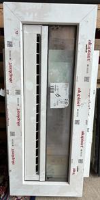 kunststof vast raam met ventilatierooster 79 x 33 cm wit, 75 tot 150 cm, Kunststof, Raamkozijn, Nieuw