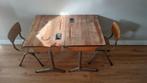 Vintage Amsterdamse Schooltafeltjes en Stoeltjes, Ophalen, Gebruikt, Tafel(s) en Stoel(en)