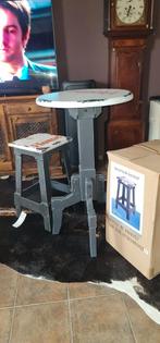 Metaal look bar tafel en twee bar stoelen, Huis en Inrichting, Ophalen of Verzenden, Nieuw