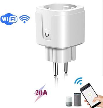 Tuya Wifi Smart plug 20A met verbruiksmeting beschikbaar voor biedingen