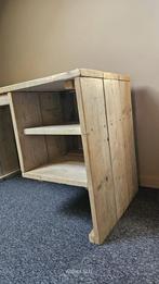Steigerhouten bed en bureau (Jorg), Ophalen, Zo goed als nieuw, Eenpersoons