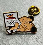 Barcelona '92 worstelen pin, Verzamelen, Speldjes, Pins en Buttons, Ophalen of Verzenden, Zo goed als nieuw, Speldje of Pin, Nvt