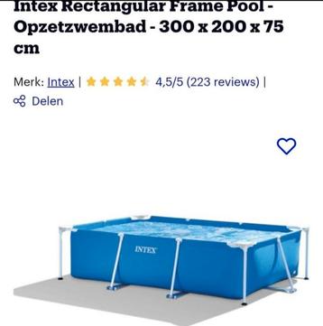 3x2 Intex zwembad chloor strips chloordrijver long zomer beschikbaar voor biedingen
