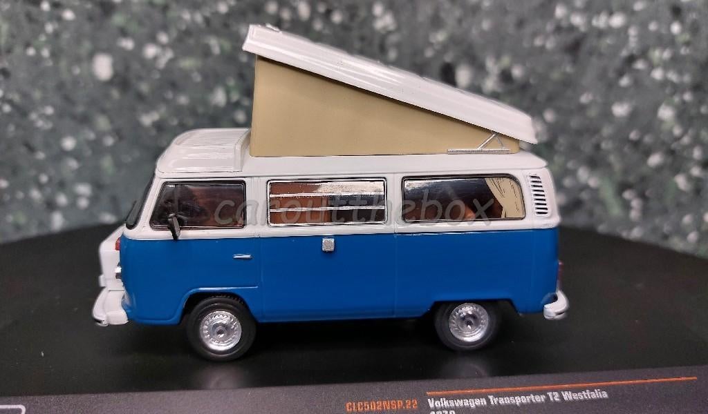 VW T2 Westfalia 1978 blauw 1/43 Ixo V928, Hobby en Vrije tijd, Modelauto's | 1:43, Verzenden, Nieuw, Auto, Overige merken