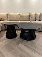 Kave Home Jeanette Zwarte eettafel, salontafel & bijzettafel, Huis en Inrichting, Tafels | Salontafels, Ophalen, Rond, 50 tot 100 cm
