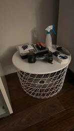 Ikea bijzettafel met opbergruimte, Huis en Inrichting, Tafels | Salontafels, Ophalen, 50 tot 100 cm, Rond, Zo goed als nieuw
