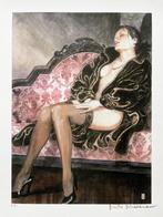 Milo Manara met potlood gesigneerde erotische Art-Print 2, Antiek en Kunst, Kunst | Litho's en Zeefdrukken, Ophalen of Verzenden