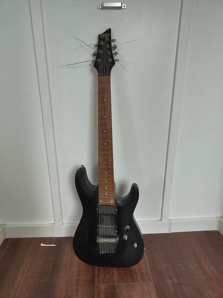 Schecter Diamond Omen 7, Muziek en Instrumenten, Snaarinstrumenten | Gitaren | Elektrisch, Zo goed als nieuw, Solid body, Overige merken